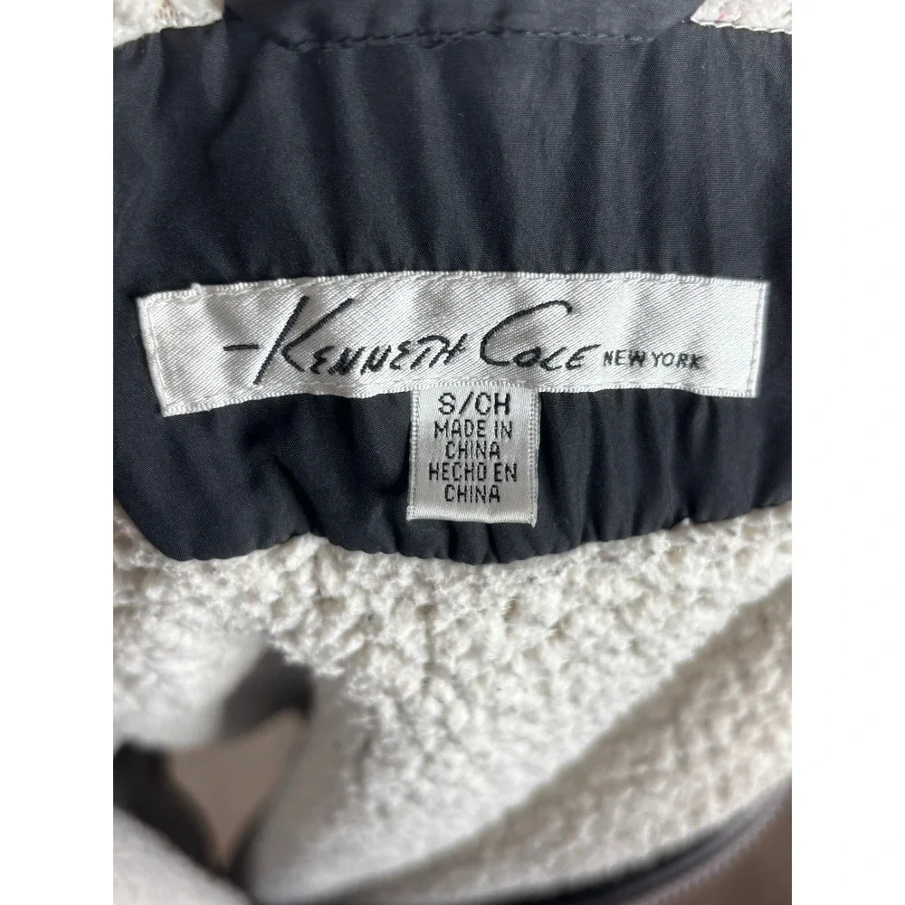 Kenneth Cole New York | Black Quilted‎ Sherpa Lined Hooded Puffer Jacket | Small